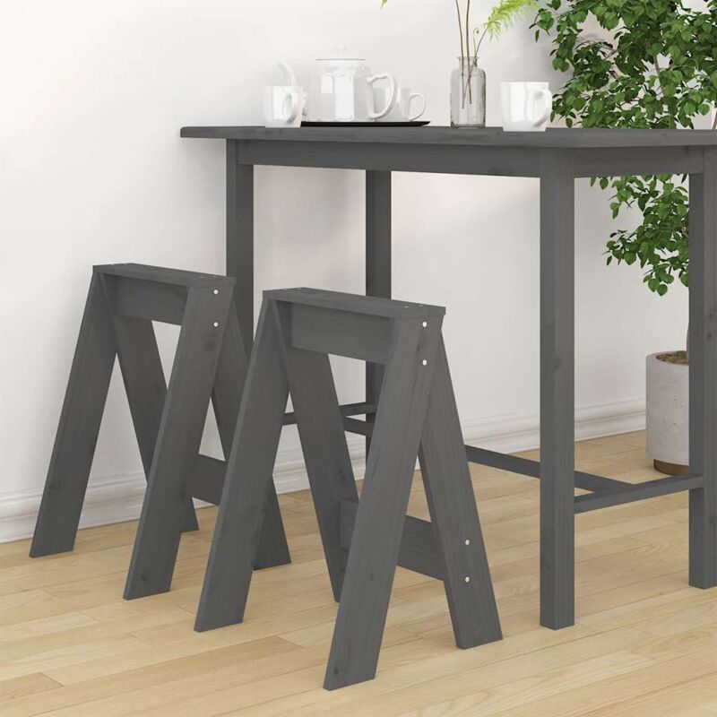 foto del prodotto furniture limited sgabelli 2 pz grigio 40x40x60 cm in legno