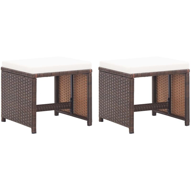 foto del prodotto furniture limited sgabelli da giardino 2 pz con cuscini in