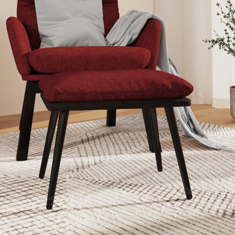 foto del prodotto furniture limited sgabello rosso vino 45x29,5x35 cm in tessuto