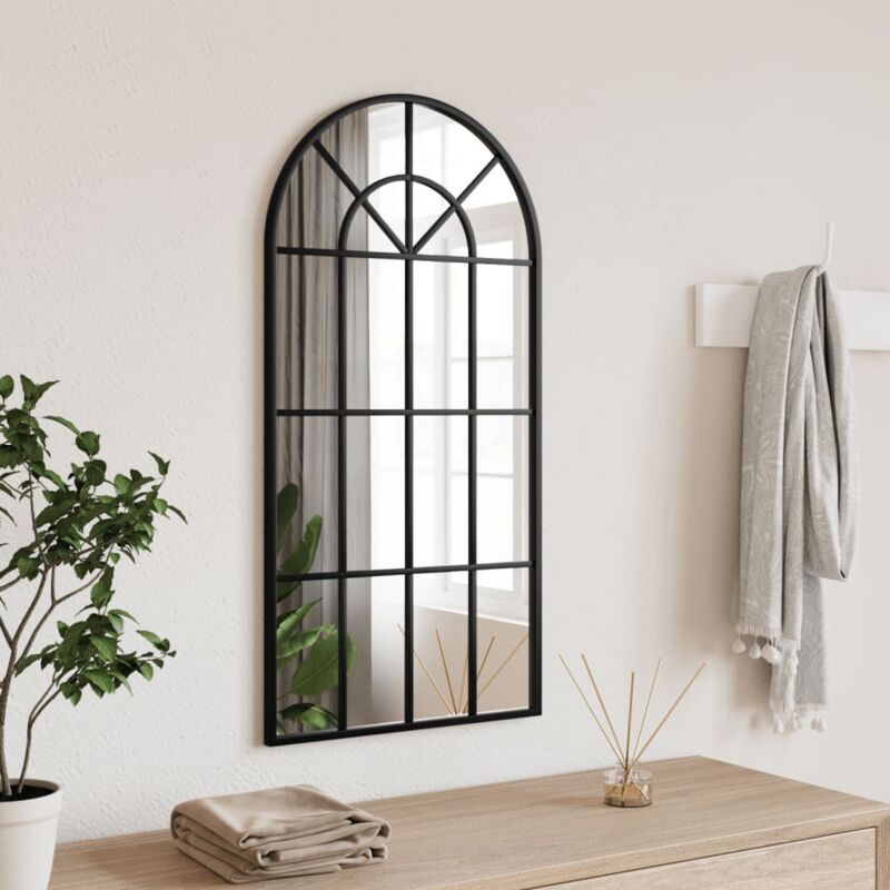 foto del prodotto furniture limited specchio da parete nero 40x80 cm arco in
