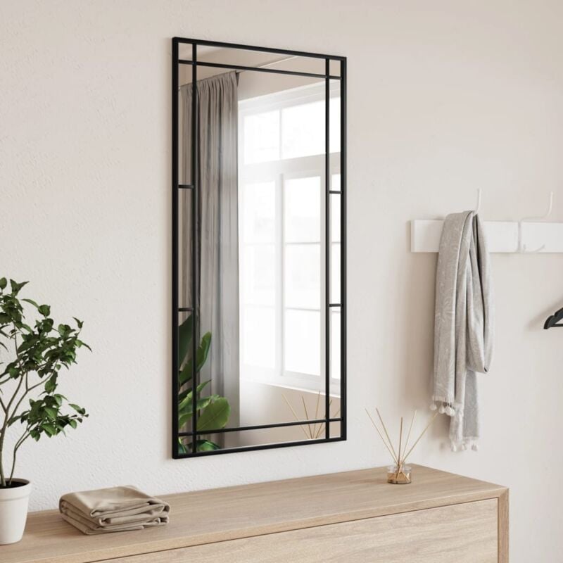 foto del prodotto furniture limited specchio da parete nero 50x100 cm