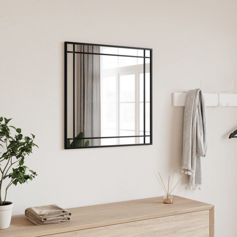 foto del prodotto furniture limited specchio da parete nero 60x60 cm quadrato in