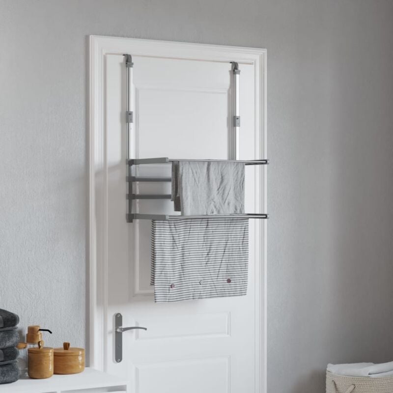 foto del prodotto furniture limited stendino per balcone 54x25x42 cm in alluminio