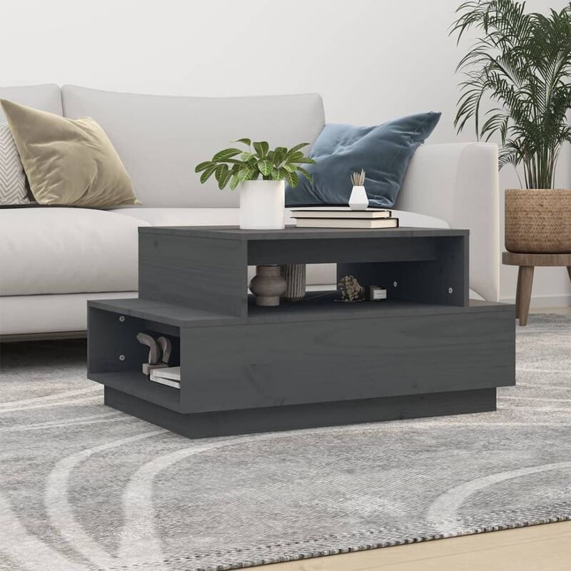foto del prodotto furniture limited tavolino da salotto grigio 80x55x40,5 cm
