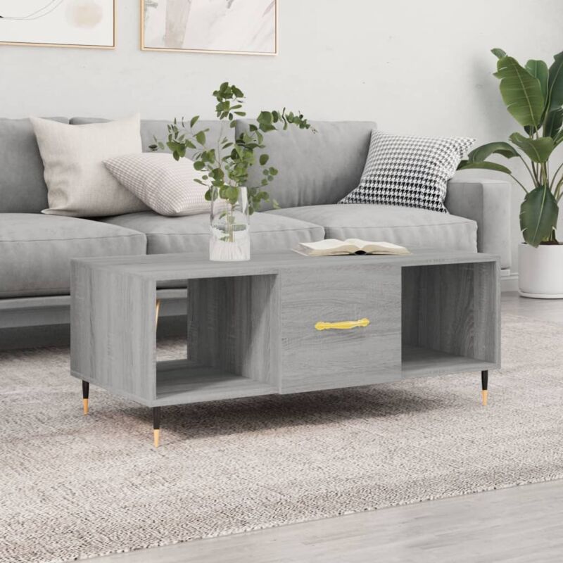 foto del prodotto furniture limited tavolino da salotto grigio sonoma 102x50x40cm