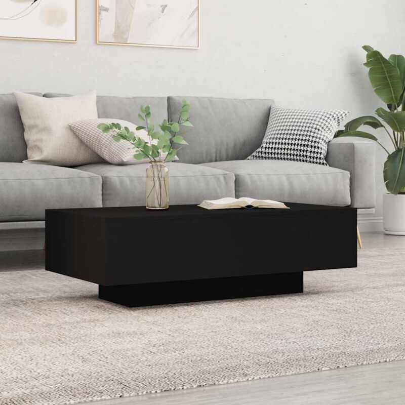 foto del prodotto furniture limited tavolino da salotto nero 100x49,5x31 cm in