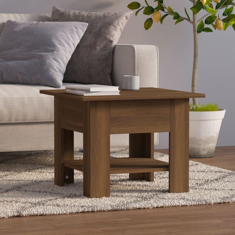 foto del prodotto furniture limited tavolino da salotto rovere marrone 55x55x42