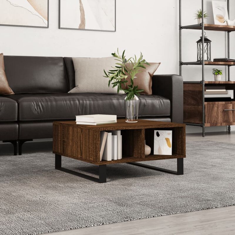 foto del prodotto furniture limited tavolino da salotto rovere marrone 60x60x30cm