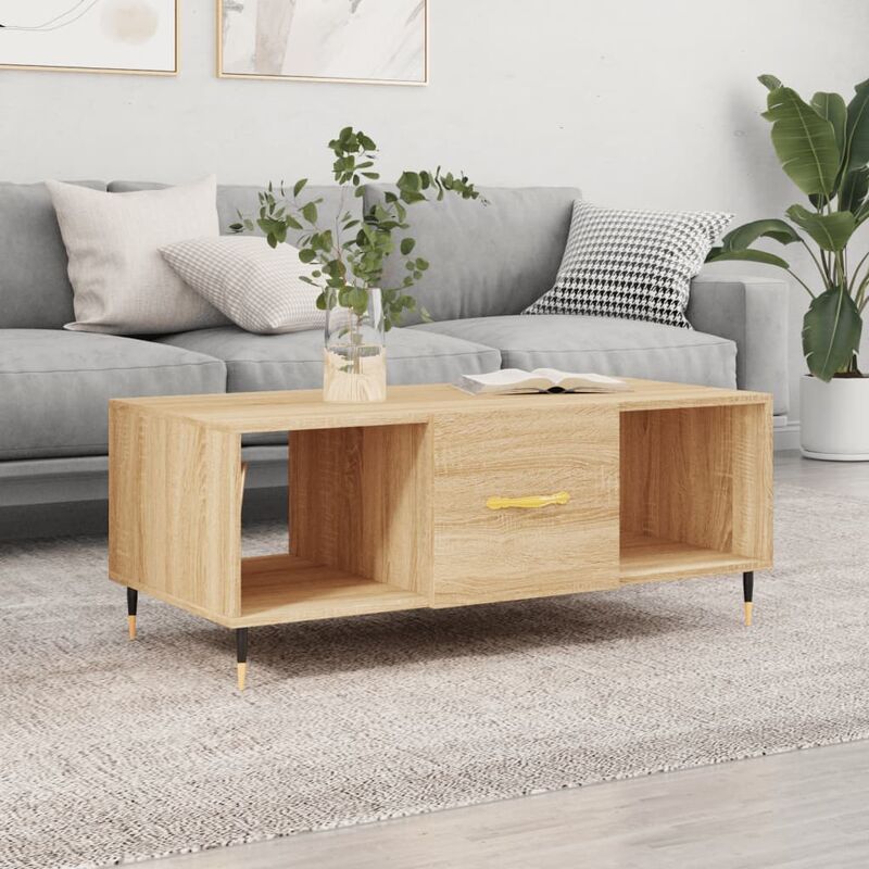 foto del prodotto furniture limited tavolino da salotto rovere sonoma 102x50x40cm