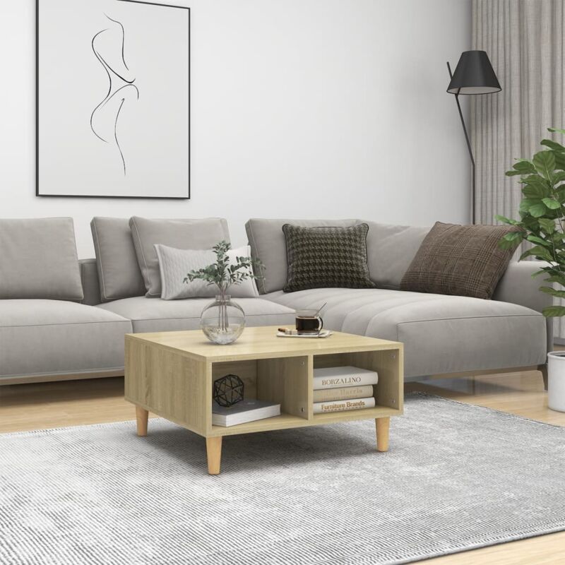 foto del prodotto furniture limited tavolino da salotto rovere sonoma 60x60x30 cm