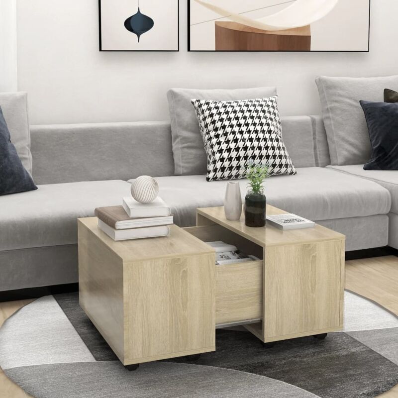 foto del prodotto furniture limited tavolino da salotto rovere sonoma 60x60x38 cm