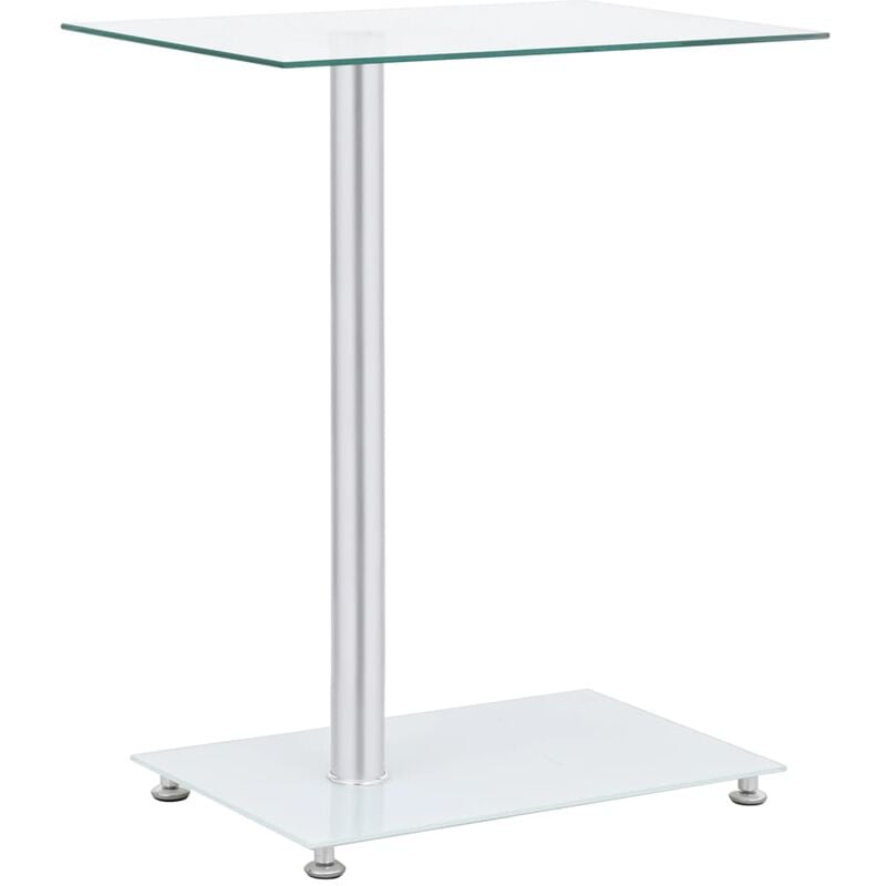 foto del prodotto furniture limited tavolino laterale a u trasparente 45x30x58cm