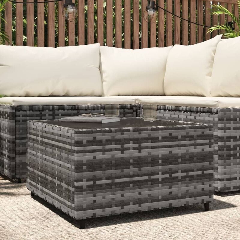foto del prodotto furniture limited tavolino quadrato da giardino grigio
