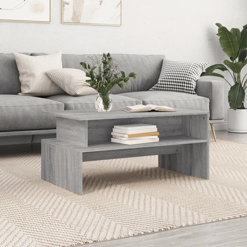 foto del prodotto furniture limited tavolino salotto grigio sonoma 90x55x42,5 cm