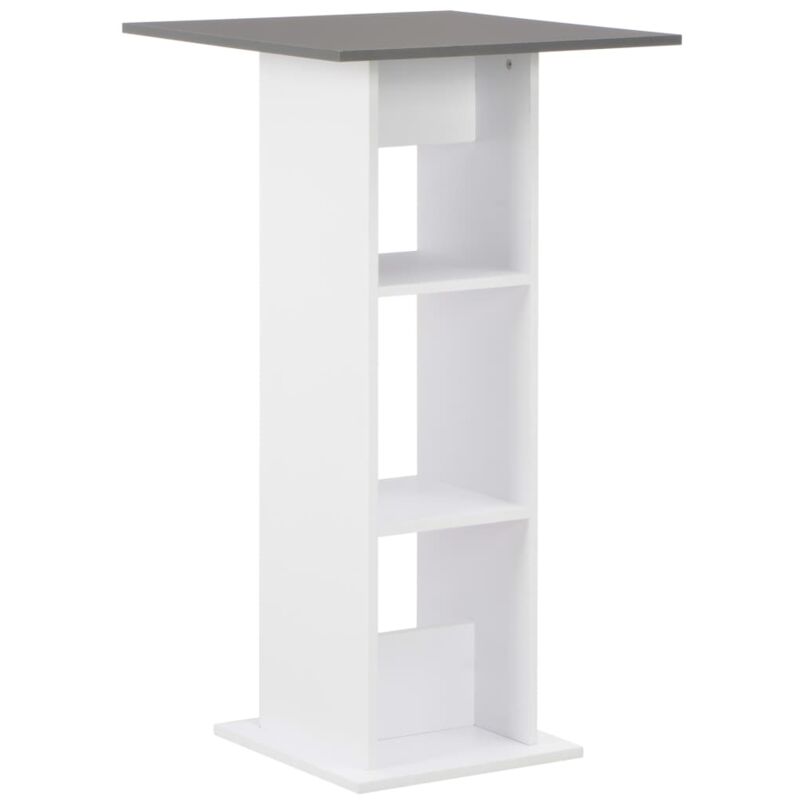 foto del prodotto furniture limited tavolo da bar bianco e grigio antracite