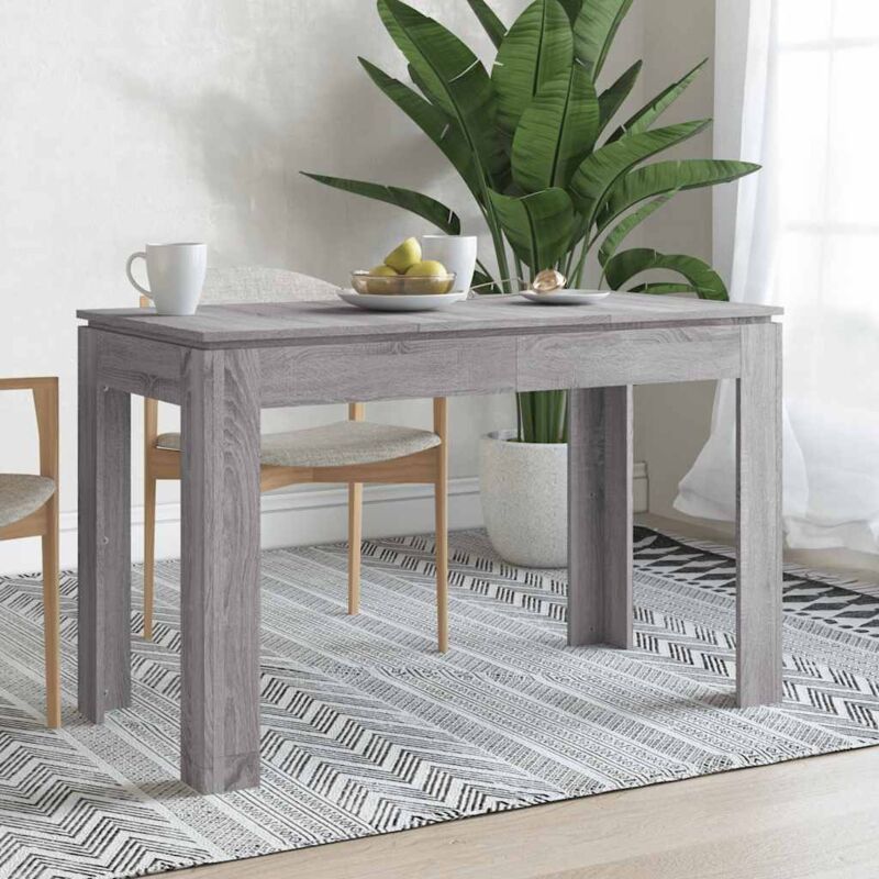 foto del prodotto furniture limited tavolo da pranzo grigio sonoma 120x60x76 cm