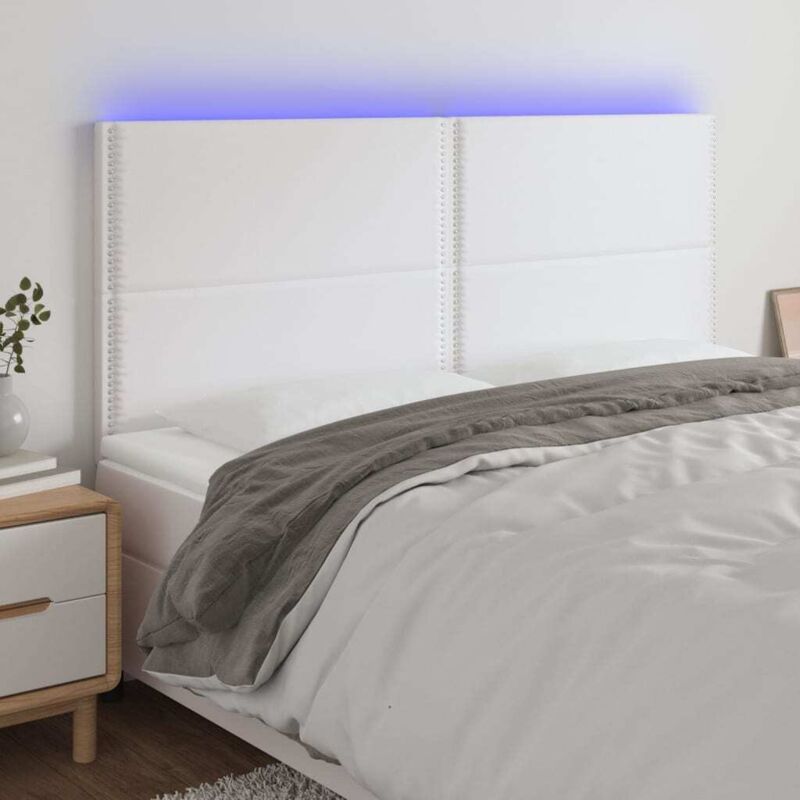 foto del prodotto furniture limited testiera a led rosa 200x5x118 128 cm in
