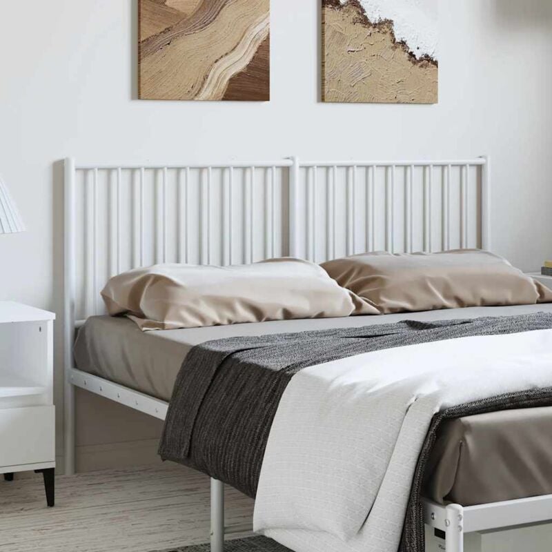 foto del prodotto furniture limited testiera in metallo bianco 150 cm