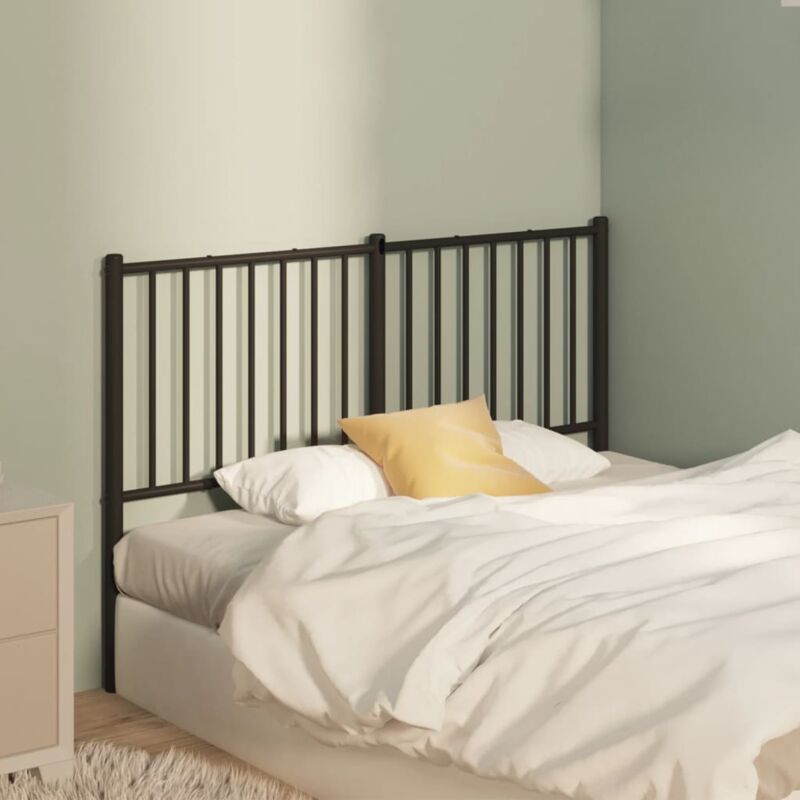 foto del prodotto furniture limited testiera in metallo nero 120 cm