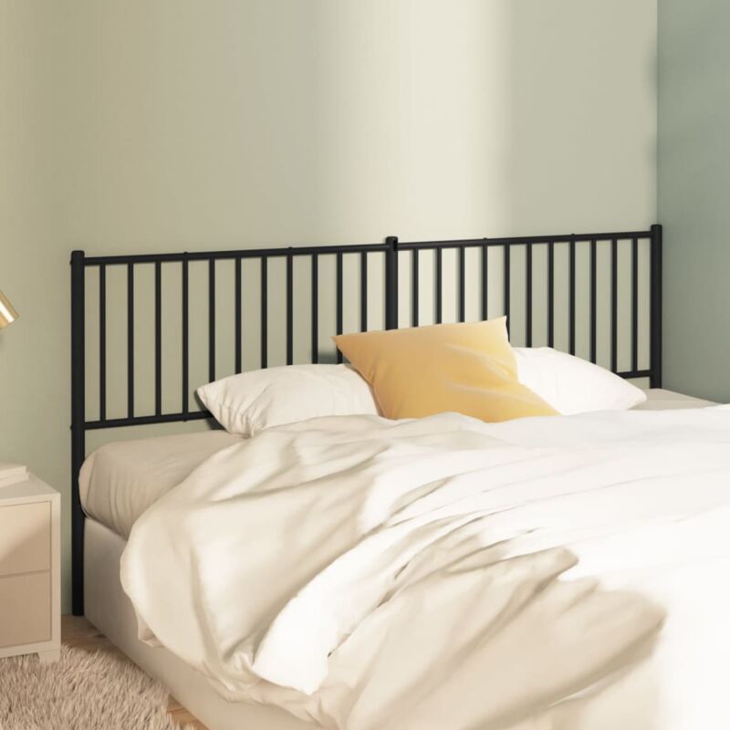 foto del prodotto furniture limited testiera in metallo nero 180 cm