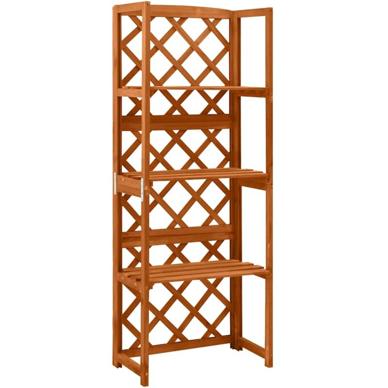 foto del prodotto furniture limited traliccio con ripiani 55x30x140 cm in legno
