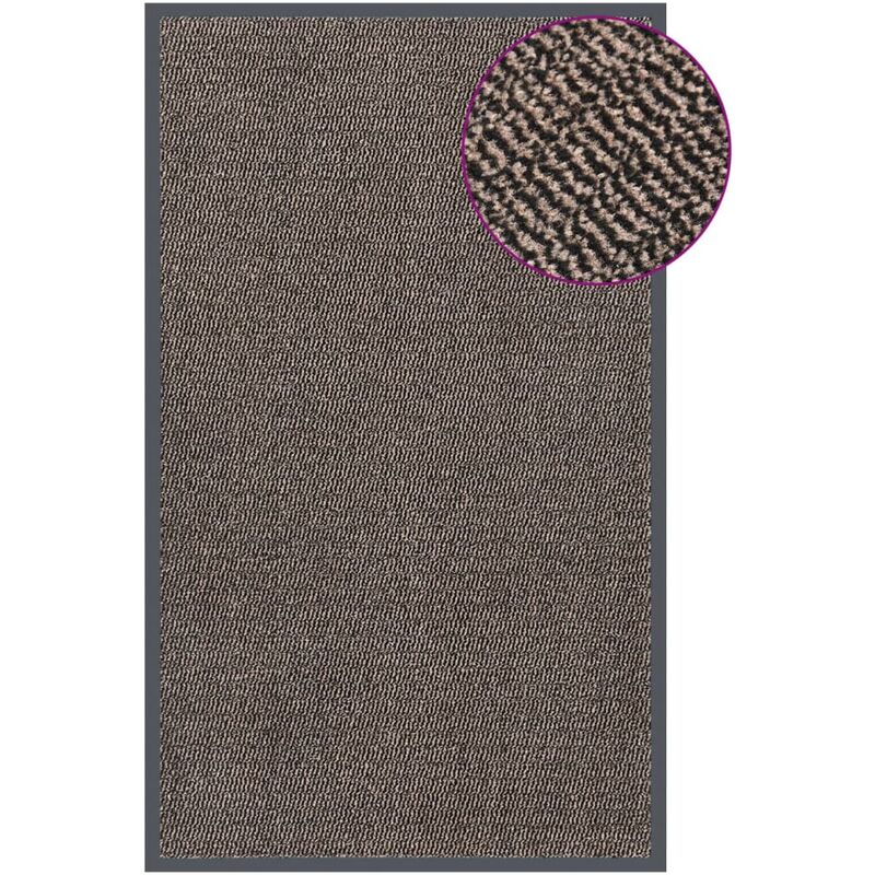 foto del prodotto furniture limited zerbino trapuntato 90x150 cm marrone scuro