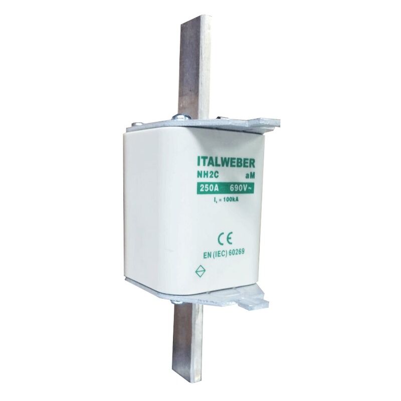 foto del prodotto fusibile a coltello italweber nh 2c standard curva am 250a 690v 1622250