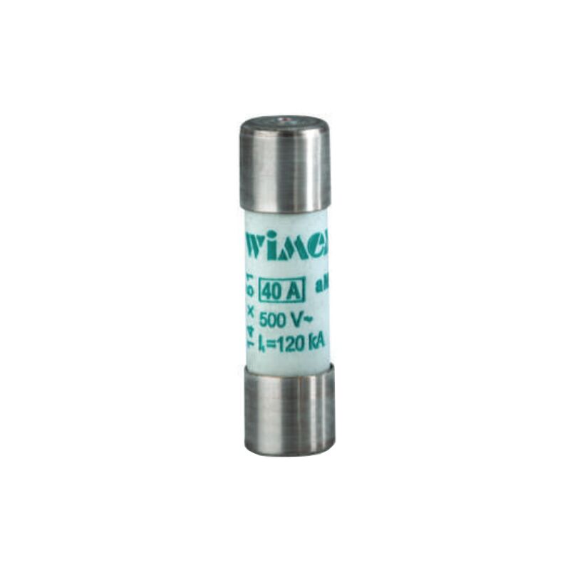 foto del prodotto fusibile cilindrico industriale cf, per correnti di spunto, 14x51mm, 500v 40a, impiego am wimex 5400740