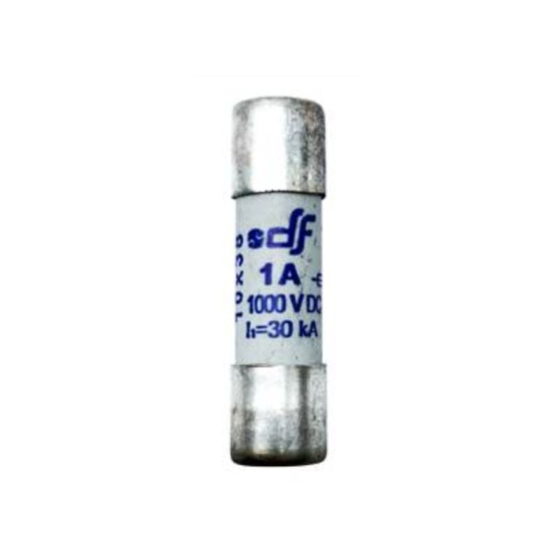 foto del prodotto fusibile cilindrico per fotovoltaico cf gpv, 10,3x38mm, 1000v 3a wimex 5402903