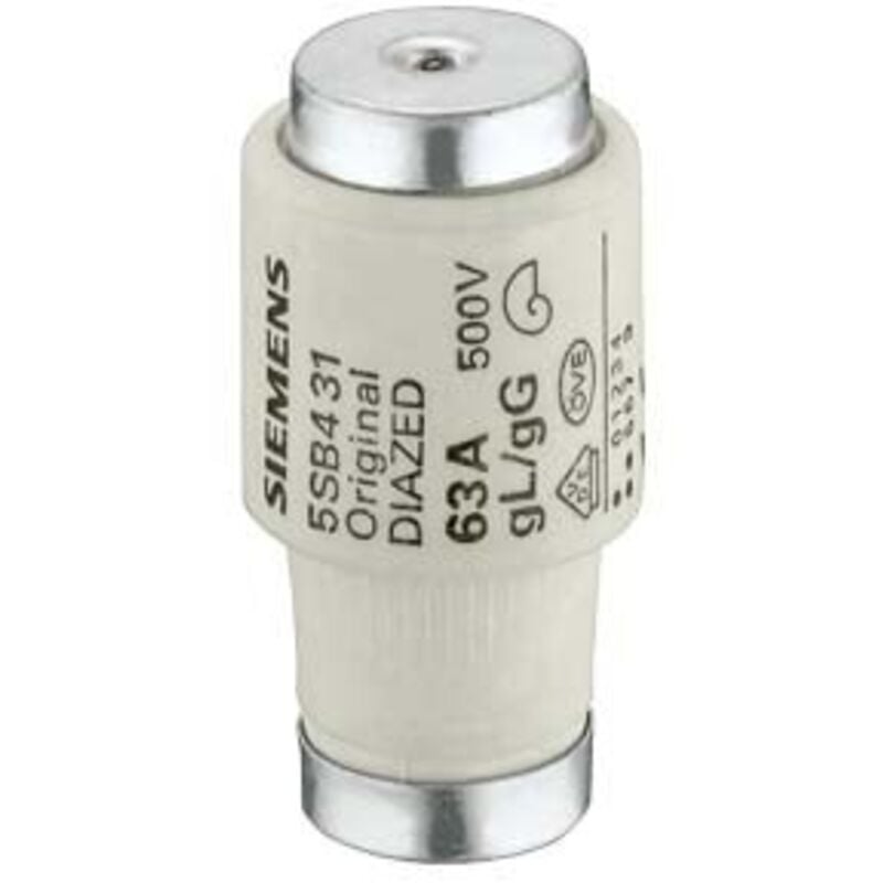 foto del prodotto fusibile diazed diii gl gg e33 35a 500vca cc siemens cod. 5sb411 