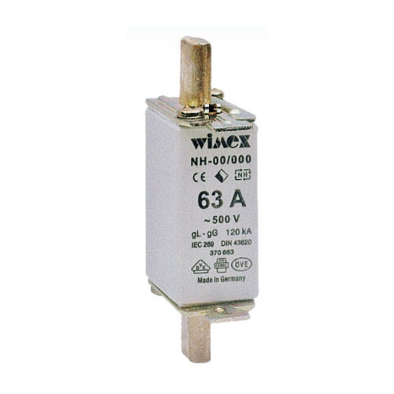 foto del prodotto fusibile nh 0, intervento ritardato, 500v 40a, impiego gg wimex 5500140