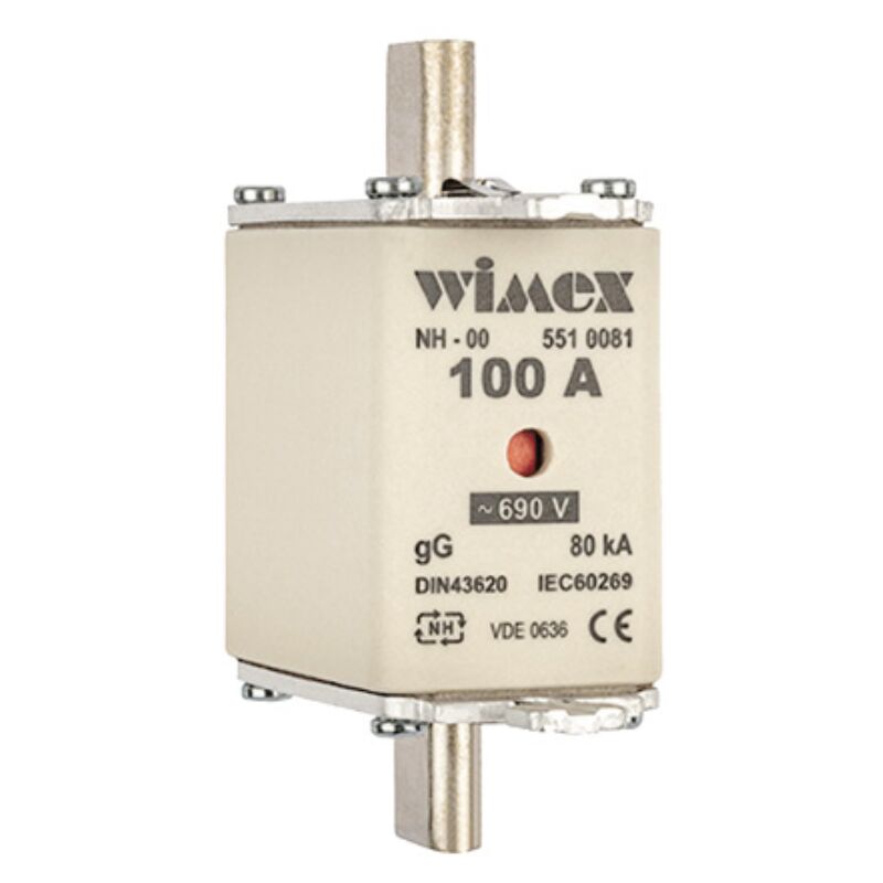 foto del prodotto fusibile nh 00, intervento ritardato, 690v 40a, impiego gg wimex 5510040