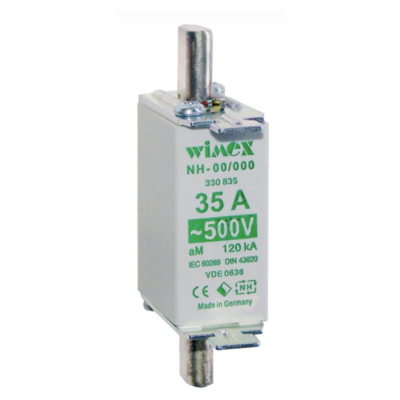 foto del prodotto fusibile nh 000, 500v 16a, impiego am wimex 5505016