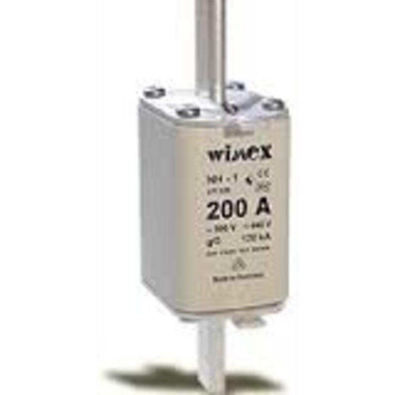 foto del prodotto fusibile nh 1 intervento ritardato gg 200a wimex cod. 5501200 