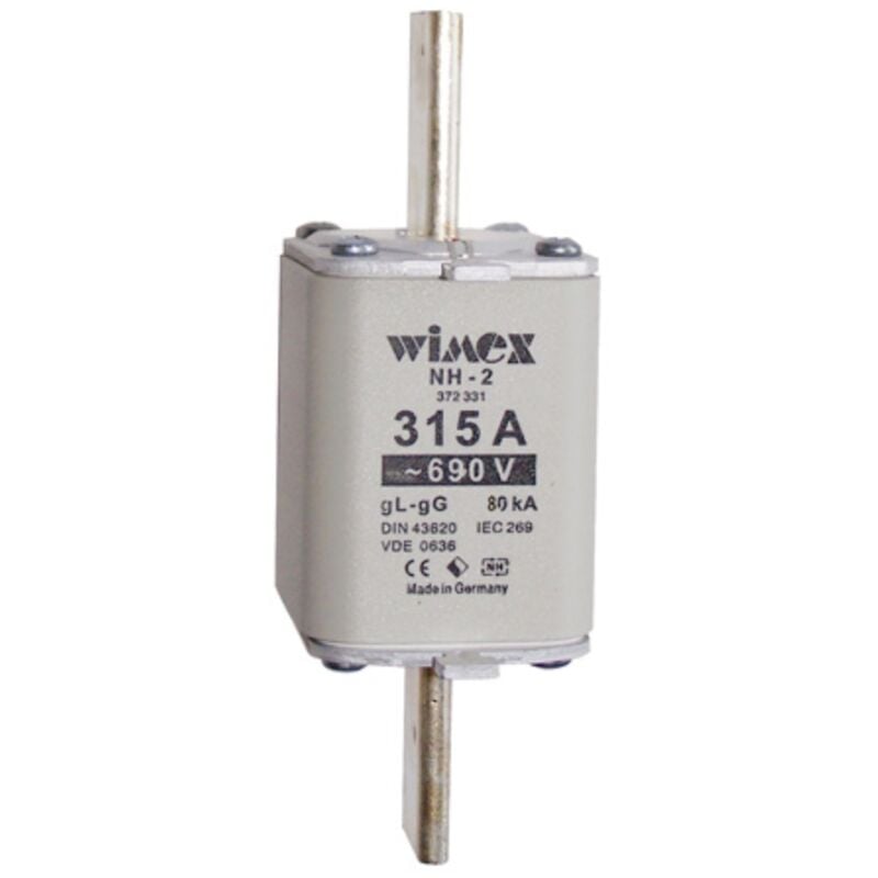 foto del prodotto fusibile nh 2, intervento ritardato, 690v 200a, impiego gg wimex 5512200