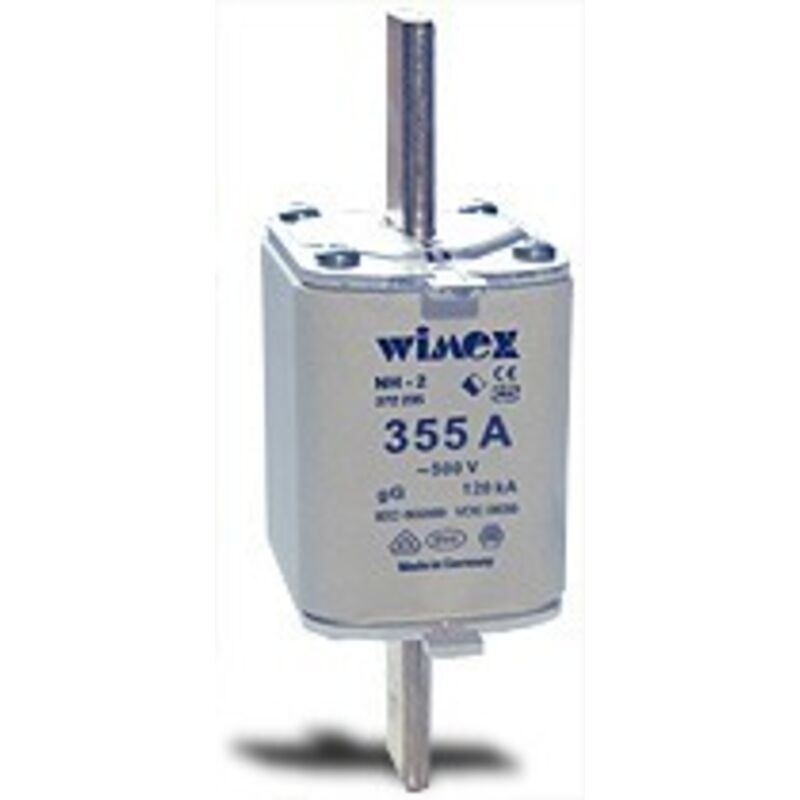 foto del prodotto fusibile nh 2 intervento ritardato gg 400a wimex cod. 5502400 