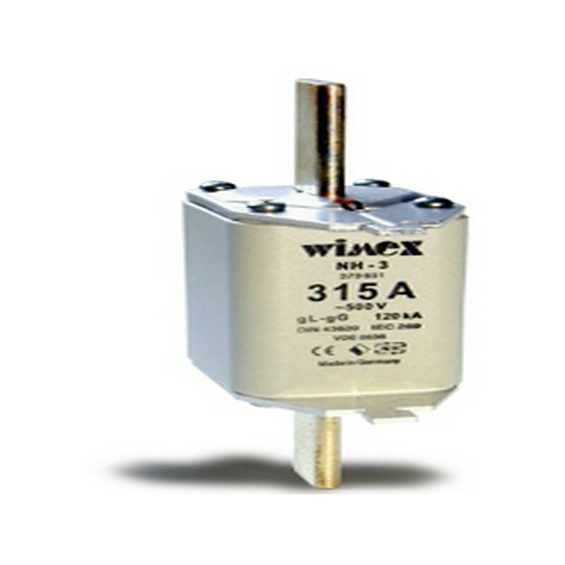 foto del prodotto fusibile nh3 315a wim5503315 protezione media tensione per impiantistica