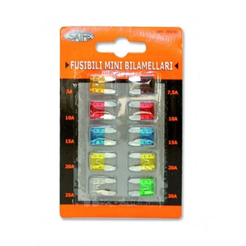 foto del prodotto fusibili mini bilama set da 10 pezzi rhutten rhutten