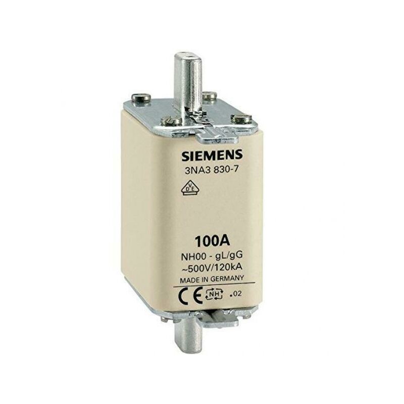 foto del prodotto fusibili nh gl gg gr.000 500vca 16a indicatore frontale 3na3805 siemens