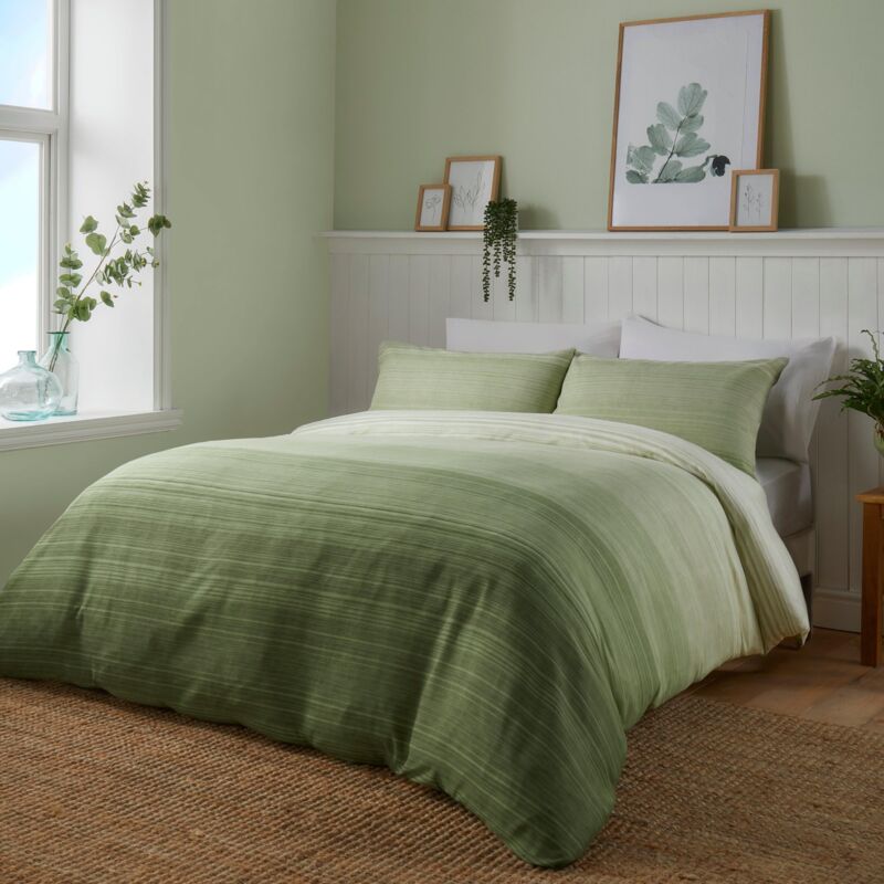 foto del prodotto fusion fairhaven set copripiumino letto matrimoniale in verde