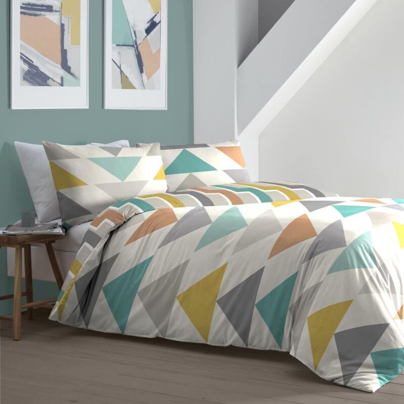 foto del prodotto fusion loxton set copripiumino letto singolo in multi