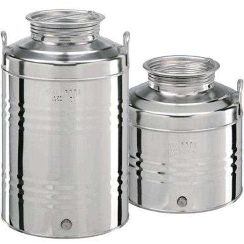 foto del prodotto fustino graffato maffei inox lt 15 1 pezzo