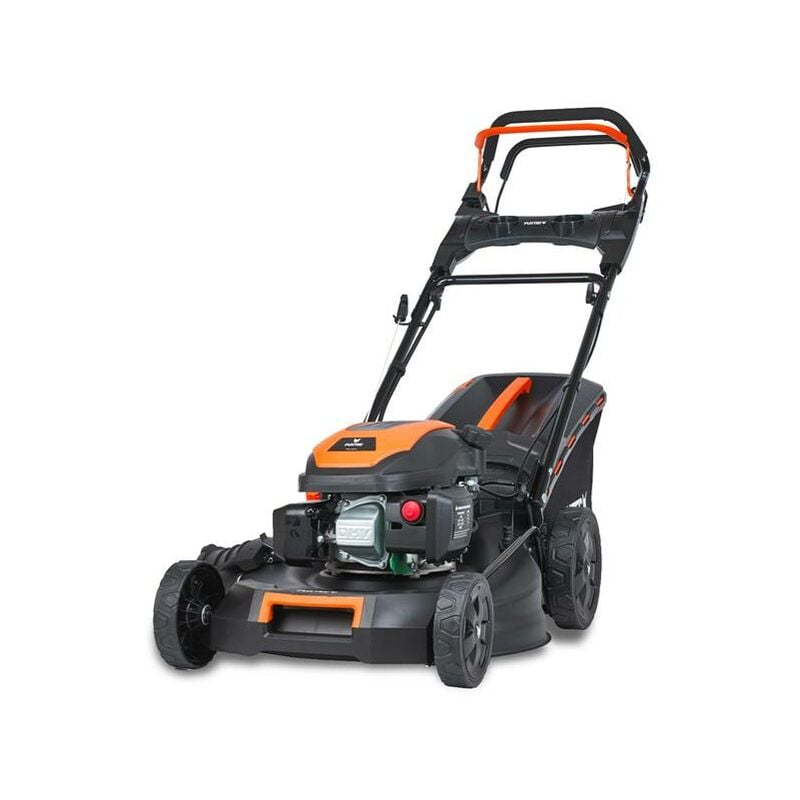 foto del prodotto fuxtec tagliaerba a scoppio semovente con avviamento elettrico rm5170es tosaerba rasaerba a benzina