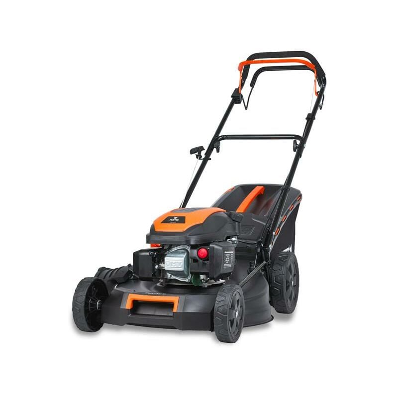 foto del prodotto fuxtec tagliaerba a scoppio semovente rm5170 tosaerba a benzina 170cc 51cm autotrazione e mulching