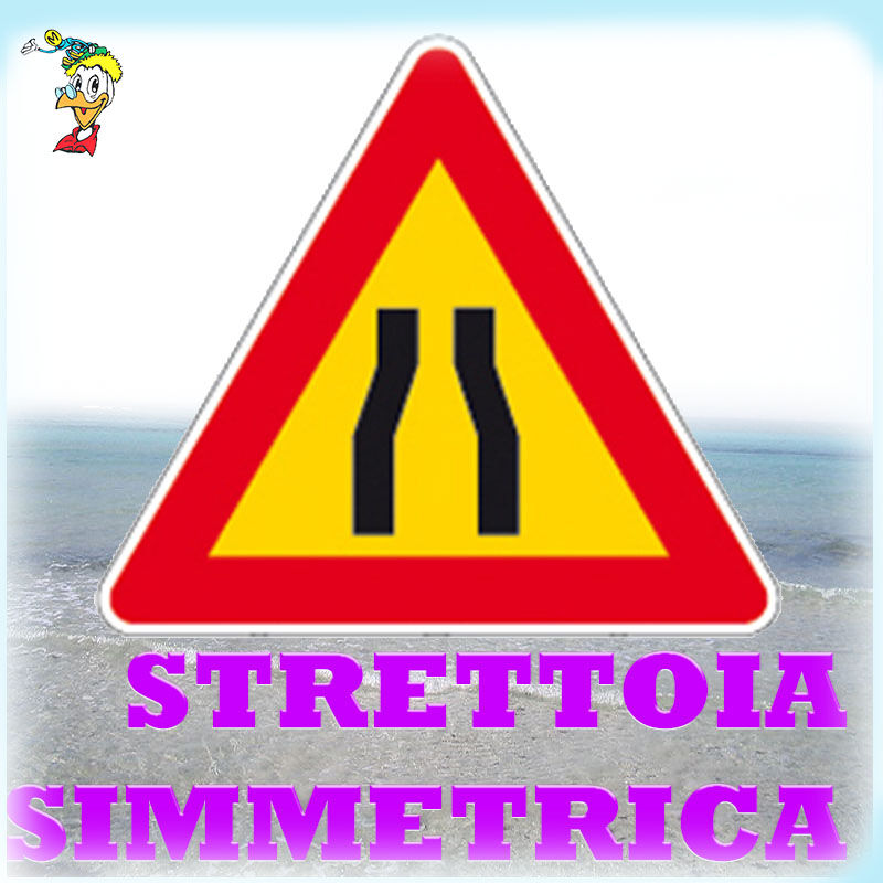 foto del prodotto fv cartelli segnaletici stradali da cantiere strettoia simmetrica