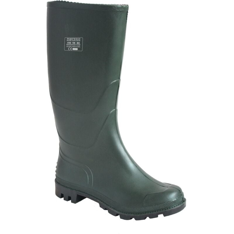 foto del prodotto fw90 stivali wellington in pvc impermeabili per uomo verde, 46 portwest