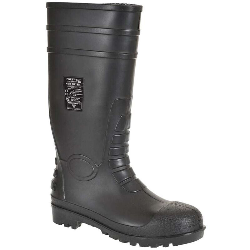foto del prodotto fw95 s5 stivali di sicurezza in gomma, unisex adulto, src, nero nero bkgr , 46 eu 11 uk portwest