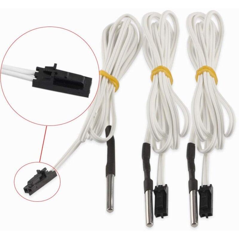 foto del prodotto fysetc prusa i3 mk3 aggiornamento hotend parti hotend ht ntc100k termistore sensore ad alta temperatura 300 gradi 2 pin per reprap stampante 3d mk3