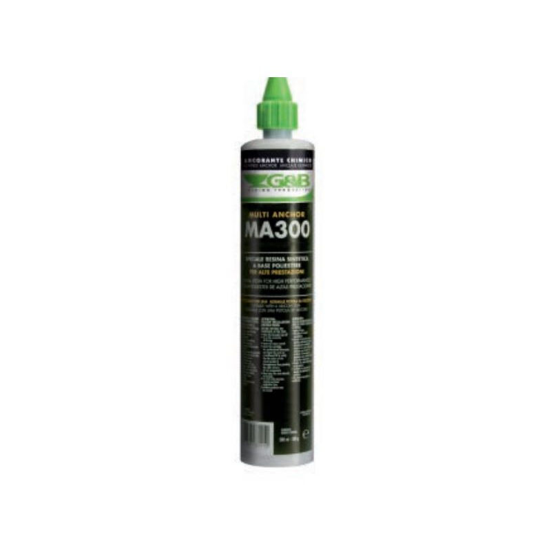 foto del prodotto g b fissaggi cartuccia chimica poliestere ma 300ml tono pietra con scatola 12 g b cc30p