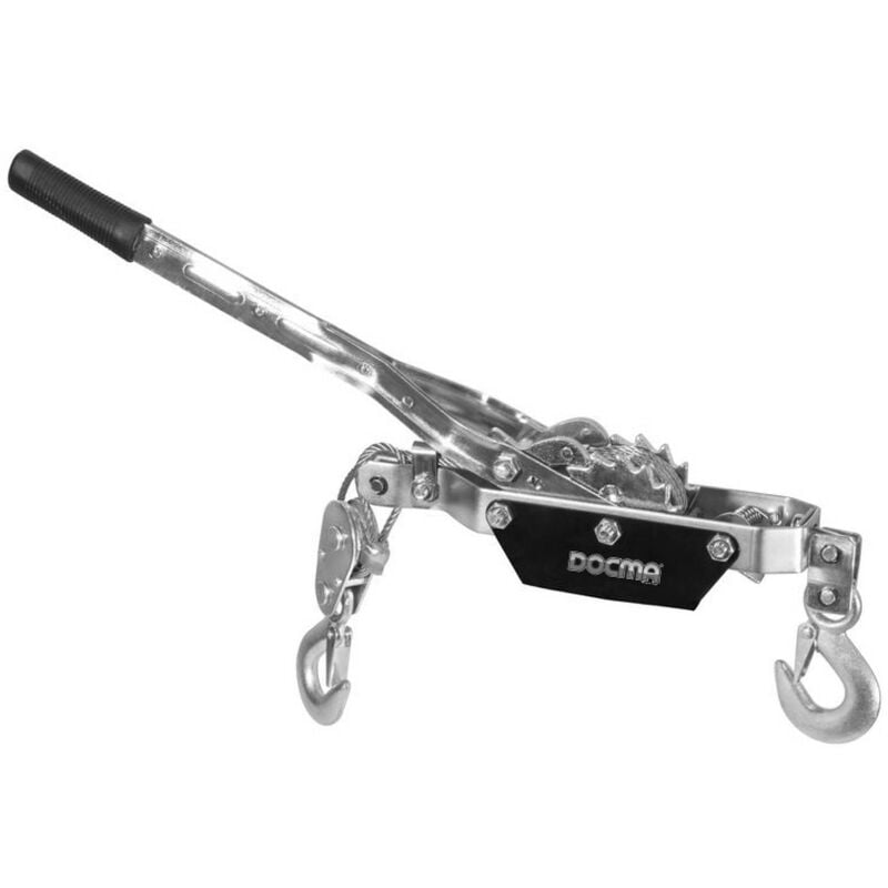 foto del prodotto g de 38351 cavo a leva manuale hs 4000 struttura stabile in acciaio zincato, 2 cricchetti, rullo di deviazione 